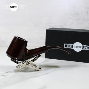 Alfred Dunhill  - The White Spot Chestnut 5233 Group 5 Bent Brandy Fishtail Pipe (DUN689)