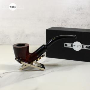 Alfred Dunhill - The White Spot Amber Root 4114 Group 4 Bent Dublin Pipe (DUN701)