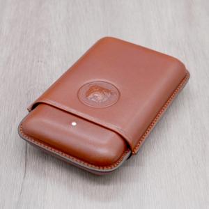 Dunhill Bulldog Cigar Case Robusto - Brown - Fits 3 Cigars