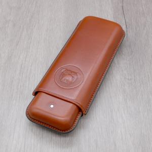 Dunhill Bulldog Cigar Case Corona Extra - Brown - Fits 2 Cigars