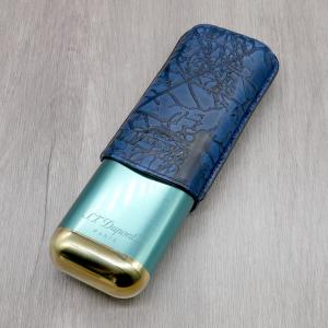 ST Dupont Limited Edition Partagas Cigar Case - Blue - Holds 2 Cigars