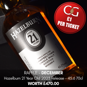 DECEMBER 2025 Competition Entry - Hazelburn 21 Year Old 2023 Release - 43.2% 70cl