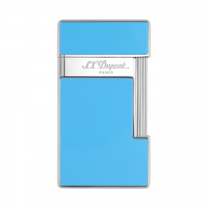 ST Dupont Lighter - Slimmy - Light Blue & Chrome