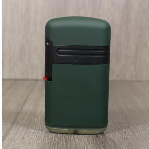 Easy Torch Double Jet Cross Lighter - Dark Green