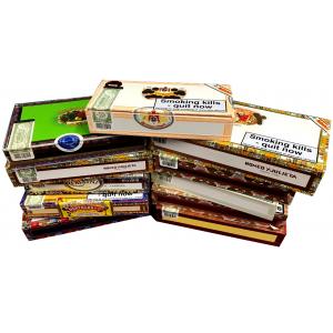 Empty Wooden Cigar Box (Paper Coated) - Medium Size - LUCKY DIP