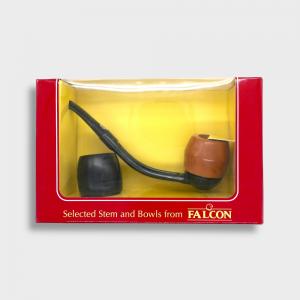 Falcon Hunter Pipe & Bowl Gift Set - Bent Fishtail (FAL661)