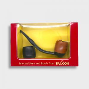 Falcon Hunter Pipe & Bowl Gift Set - Bent Fishtail (FAL666)
