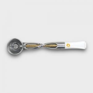 Falcon Shillelagh Twist Replacement Stem - White Chrome & Gold