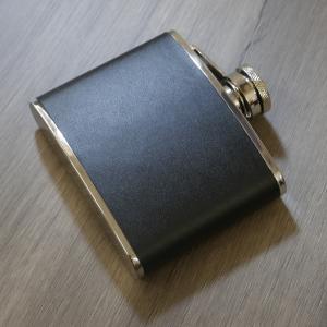 Artamis 4oz Black Leather Flask