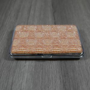 Cigarette Case - Glitter - Holds 20 Kingsize Cigarettes - Orange