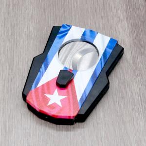 Twin Blade Cigar Cutter - Cuban Flag