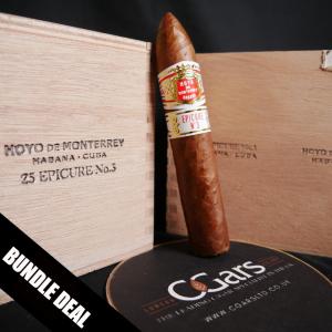 Hoyo de Monterrey Epicure No. 3 Cigar - 2 x Cabinet of 25 (50) Bundle Deal