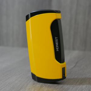 Honest Orion Jet Flame Cigar Lighter & Punch Cutter - Yellow (HON129)