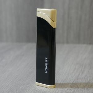 Honest Kildale Jet Flame Cigar Lighter - Black & Gold (HON138)