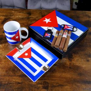 The Cuban Classics Selection Compendium Sampler - Cuba Themed Humidor & Accessories