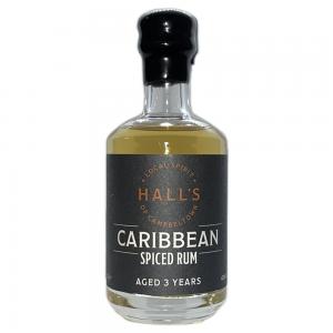 Halls Spiced Caribbean 3 Year Old Rum Miniature - 43% 5cl