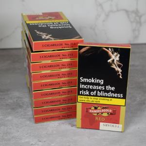 Handelsgold Cigarillos Red Cigars - 10 Packs of 5