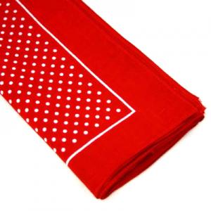 Wilsons of Sharrow Red Small Polka Dot Snuff Handkerchief
