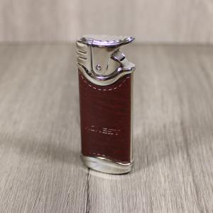 Honest Thame Jet Flame Cigar Lighter - Brown & Silver (HON50)