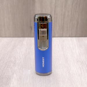 Honest Lewis Cigar Lighter - Blue & Chrome (HON203)