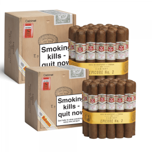 Hoyo de Monterrey Epicure No. 2 Cigar - 2 x Cabinet of 25 (50) Bundle Deal