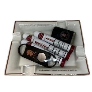 Ems Ashtray Premium Havana Hamper - 3 Cigars & Accessories