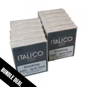 Italico Ammezzato Classico Nero Cigars - 10 Packs of 5 (50 cigars)  Bundle Deal