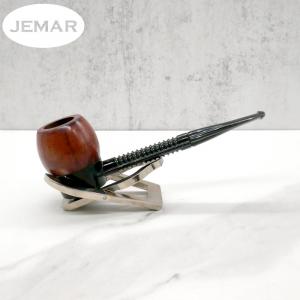 Jemar Principe Albert Kennedy 6mm Filter Black & Dark Wood Fishtail Pipe (JM207)