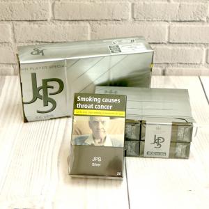 JPS Silver (Formerly Silver Stream) Kingsize - 10 Packs of 20 Cigarettes (200)