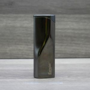 Eurojet Piezo Soft Flame Polo Twist Lighter - Polished Gunmetal