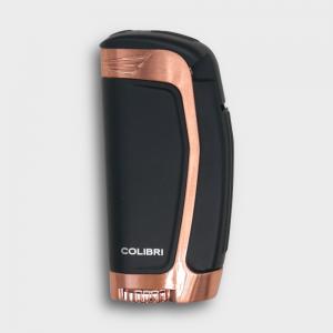 Colibri E3 Triple Jet Flame Lighter - Black & Rose Gold