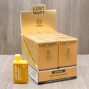 Lost Mary BM600s Gold Edition Disposable Vape Bar - Berry Apple Peach - 10 Pack