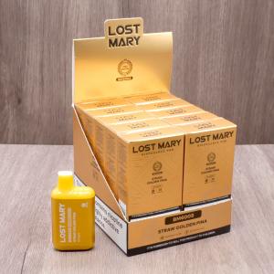 Lost Mary BM600s Gold Edition Disposable Vape Bar - Strawberry Golden Pina - 10 Pack