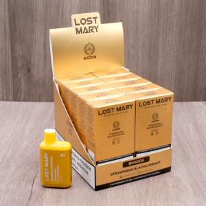 Lost Mary BM600s Gold Edition Disposable Vape Bar - Strawnana Blackcurrant - 10 Pack