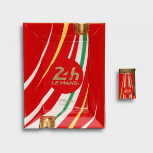 ST Dupont Le Mans Red & Gold Bundle - Ashtray & Slim 7 Lighter