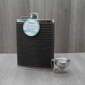 Honest 8oz Stainless Steel Hip Flask & Funnel - Lizard