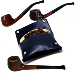 Ben's Lucky Dip Brog Caro 29 Pipe & Mystery Pipe Tobacco Presented in CGars Leather Pouch - 25g