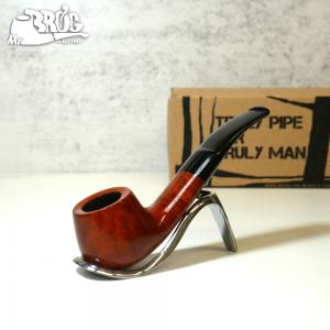 Mr Brog Alfa 98 Metal Filter Fishtail Briar Pipe (MB2342)