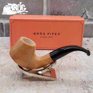 Mr Brog Olive Bent 9mm Filter Fishtail Pipe (MB5288)