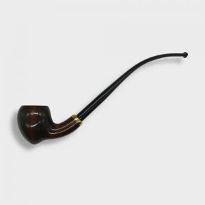 Mr Brog Amphora 309 Metal Filter Smooth Fishtail Churchwarden Pipe (MB7049)