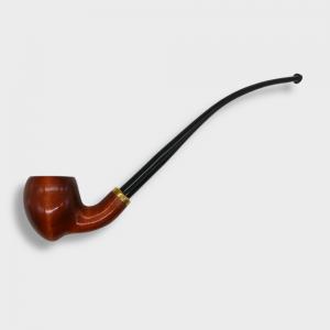 Mr Brog Amphora 309 Metal Filter Smooth Fishtail Churchwarden Pipe (MB7093)