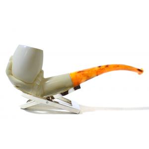 Meerschaum Small Lady Hand Bent Fishtail Pipe (MEER114)