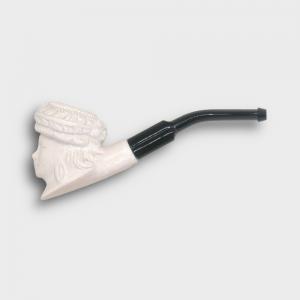 Meerschaum Small Victorian Lady Bent Fishtail Pipe (MEER83)