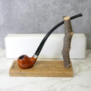 Molina Longus Light Bent 9mm Filter Fishtail Churchwarden Pipe (ML44 )