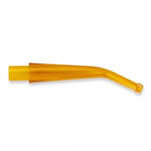 Corn Cob Pipe Amber Regular Filter Bit - Bent