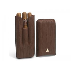 Montecristo Fleur de Lis Leather Case with 3 Linea 1935 Cigars