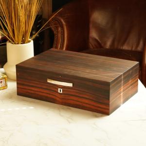 Dunhill White Spot Humidor - Macassar - 100 Cigar Capacity