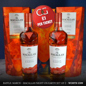 MARCH 2024 Competition Entry - Macallan Night on Earth First & Second Release Set of 2