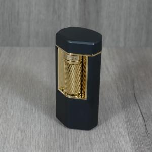 Xikar Meridian Triple Soft Flame Lighter - Black & Gold