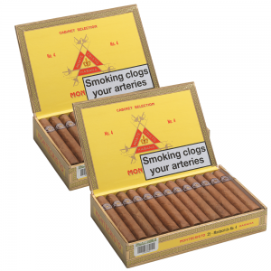 Montecristo No. 4 Cigar - 2 x Box of 25 (50) Bundle Deal